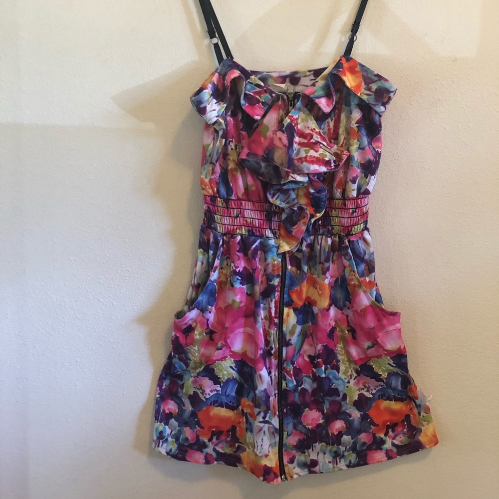 Full Zip Flower Dress